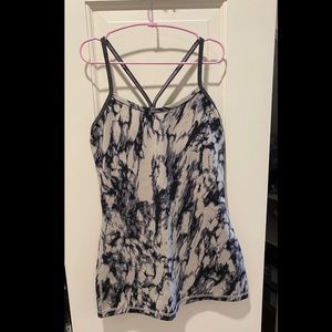 Lululemon Power Y Tank *Luon Great Granite Black Mojave Tan / Heathered Black 4